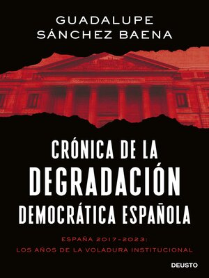 cover image of Crónica de la degradación democrática española